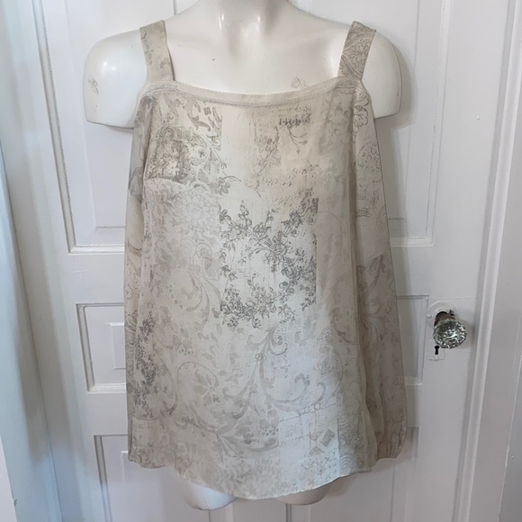 Elie Tahari Lindy Floral Print Silk Cold Shoulder Pull On Blouse / Shirt / Top. - Picture 4 of 10